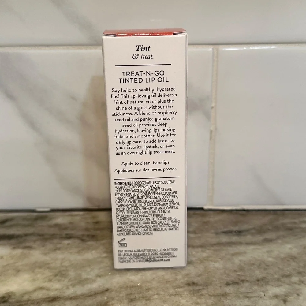 Laura Geller Treat N Go TINTED LIP OIL - Crunch Time Non-Sticky Hydrating NEW